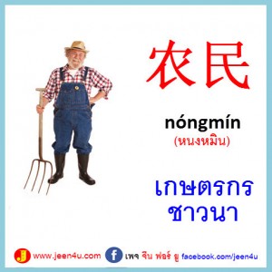 15เกษตรกร ภาษาจีน